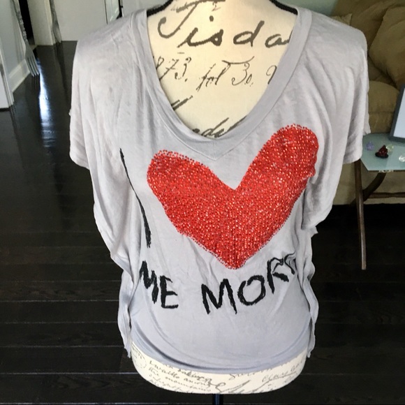 Awesome “I ❤️ Me More” Ruffle Tee - Picture 8 of 8